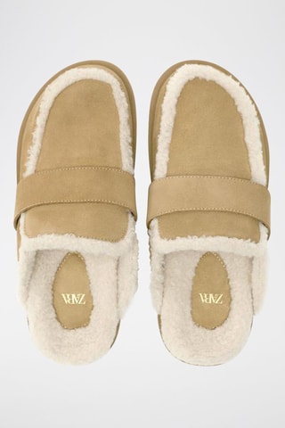 Mules forradas em nobuck - Toupeira