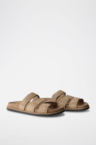 Mules em nobuck - Castanho