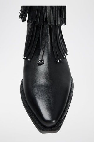 Bottines en cuir - Noir