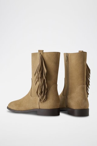 Bottines en nubuck - Beige
