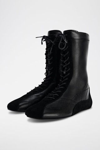 Botins em couro - Preto