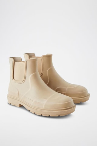 Bottines Chelsea de pluie - Ecru