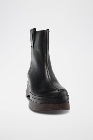 Bottines en cuir - Noir