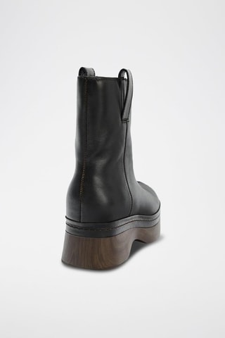 Bottines en cuir - Noir