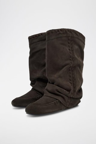 Botins em nobuck - Castanho