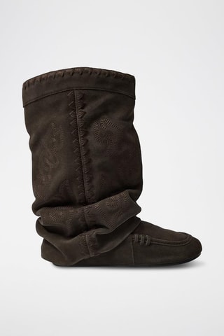 Botins em nobuck - Castanho