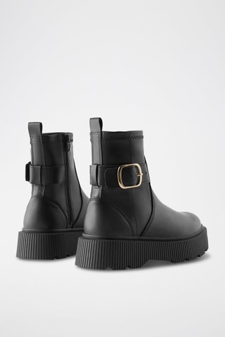 Botins com plataforma - Preto