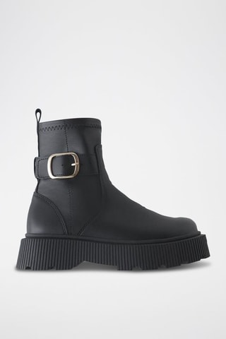 Botins com plataforma - Preto