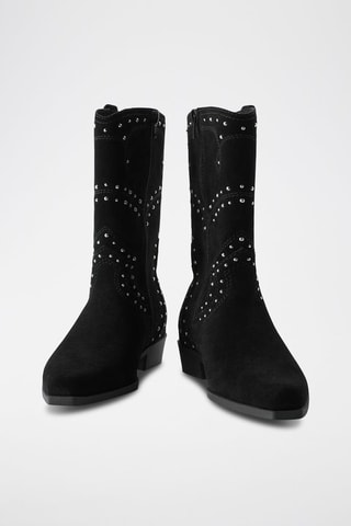 Bottines en nubuck - Noir