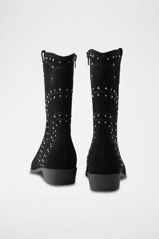 Bottines en nubuck - Noir