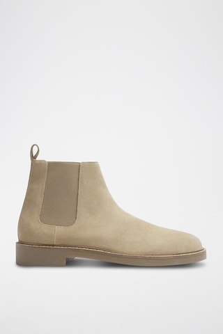 Botins Chelsea em nobuck - Bege