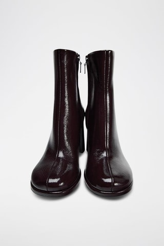 Bottines vernies - Bordeaux