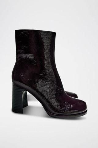 Bottines vernies - Bordeaux