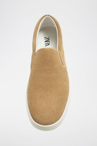 Slip-on em nobuck - Bege