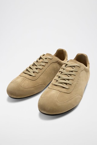 Sapatilhas em nobuck - Bege