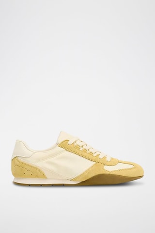 Sapatilhas em couro - Mostarda