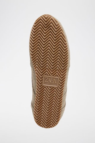 Sapatilhas em couro - Verde-água