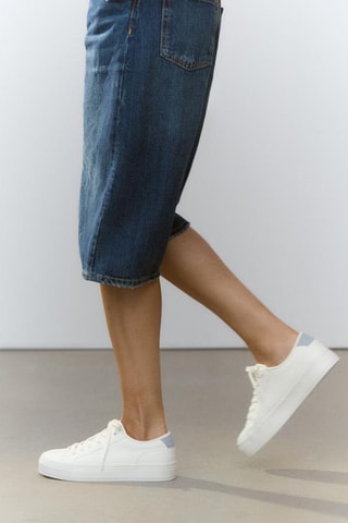 Sapatilhas com plataforma - Branco