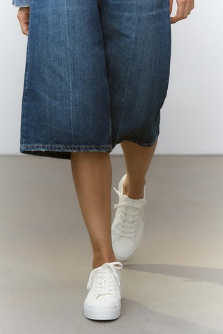 Sapatilhas com plataforma - Branco