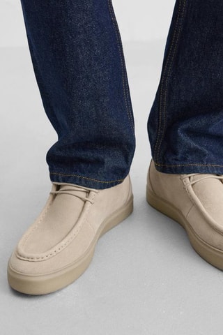 Mocassins de nobuck - Cru