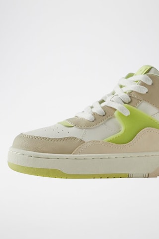 Sapatilhas subidas - Verde-fluorescente