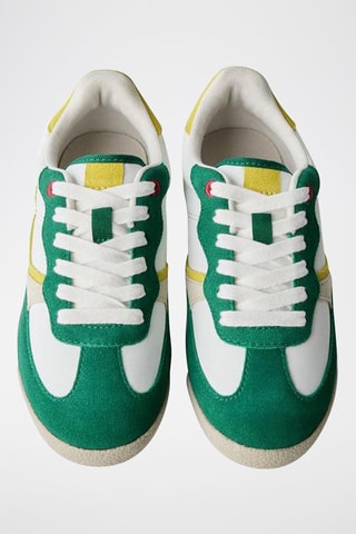 Sapatilhas em couro - Verde