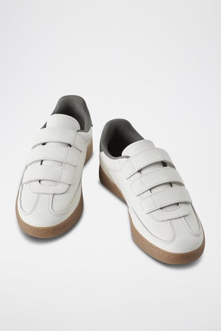Sapatilhas em couro - Branco