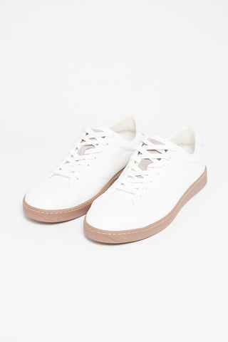 Sapatilhas em couro Branco