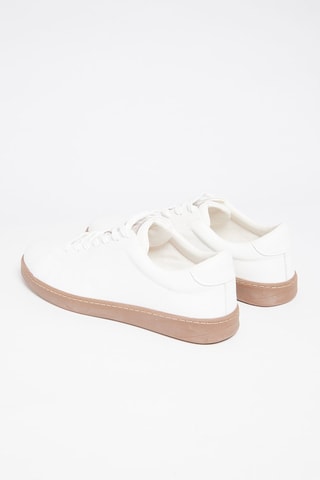 Sapatilhas em couro Branco