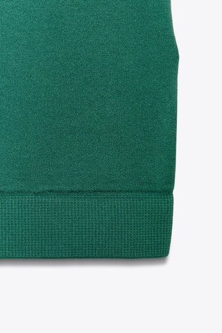 Camisola de alças cropped - Verde