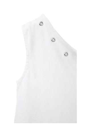 Camisola de alças assimétrica - Branco