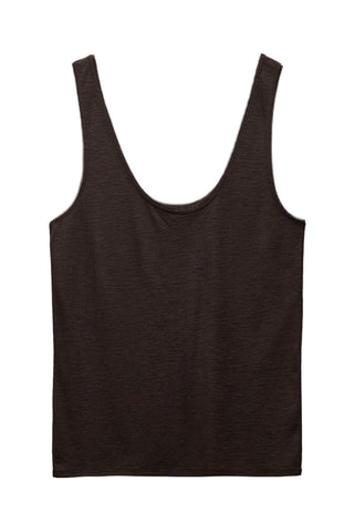 Camisola de alças em lã - Preto