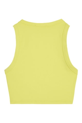 Camisola de alças cropped - Verde-claro