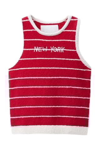 Camisola de alças - Vermelho