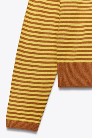 Camisola - Amarelo e castanho-claro