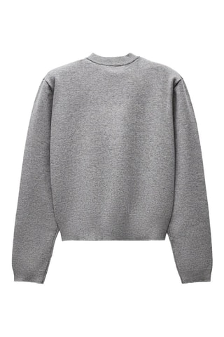 Casaco de malha - Cinzento mesclado