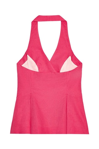 Colete em linho - Rosa