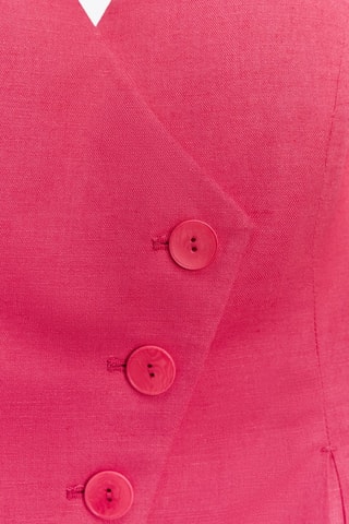 Colete em linho - Rosa