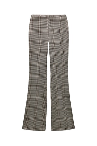 Pantalon flare - Marron et écru