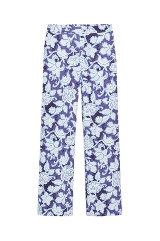 Pantalon - Violet et blanc