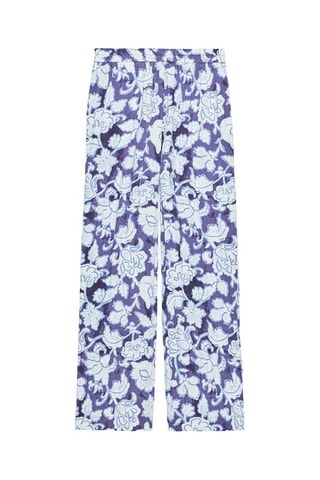 Pantalon - Violet et blanc