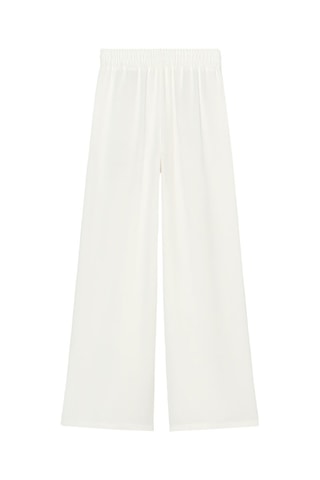 Pantalon wide legs - Blanc