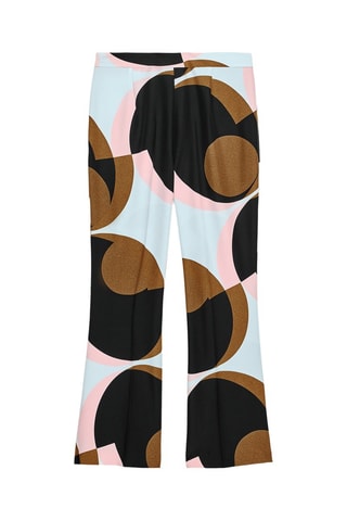 Pantalon flare - Marron et ciel