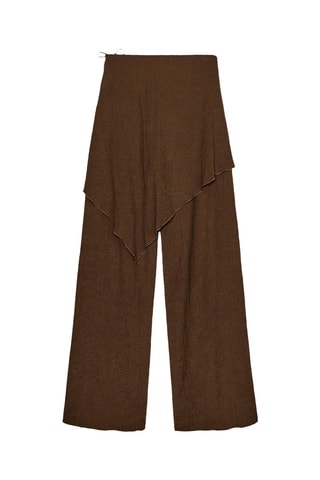 Pantalon trompe-l’œil - Marron