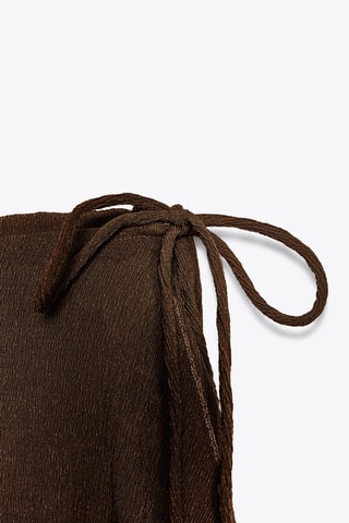 Pantalon trompe-l’œil - Marron