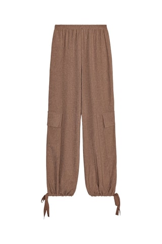 Pantalon cargo - Marron chiné