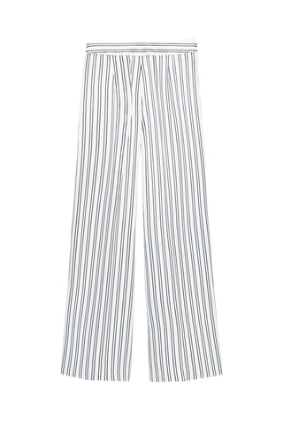 Pantalon - Blanc et bleu marine