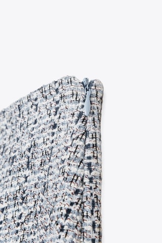 Calças flare - Azul-marinho-mesclado