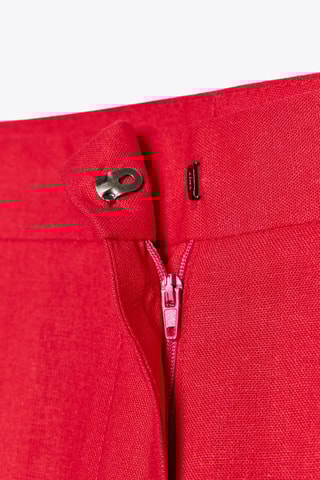 Pantalon en lin - Rouge