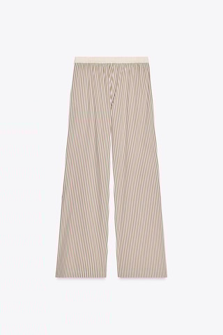 Pantalon de pyjama - Camel et blanc